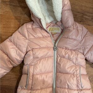 Michael Kors Pink Girls 2T Puffer Jacket